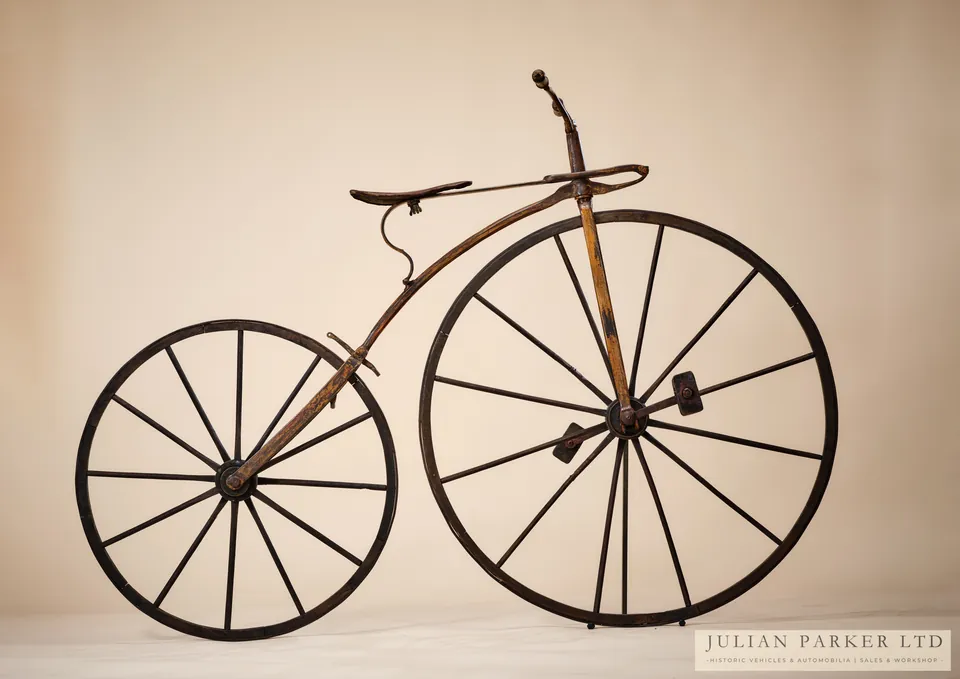 c.1869 French Velocipede with Sprung Steering Head