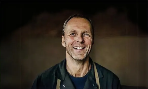 Julian Parker in his workshop