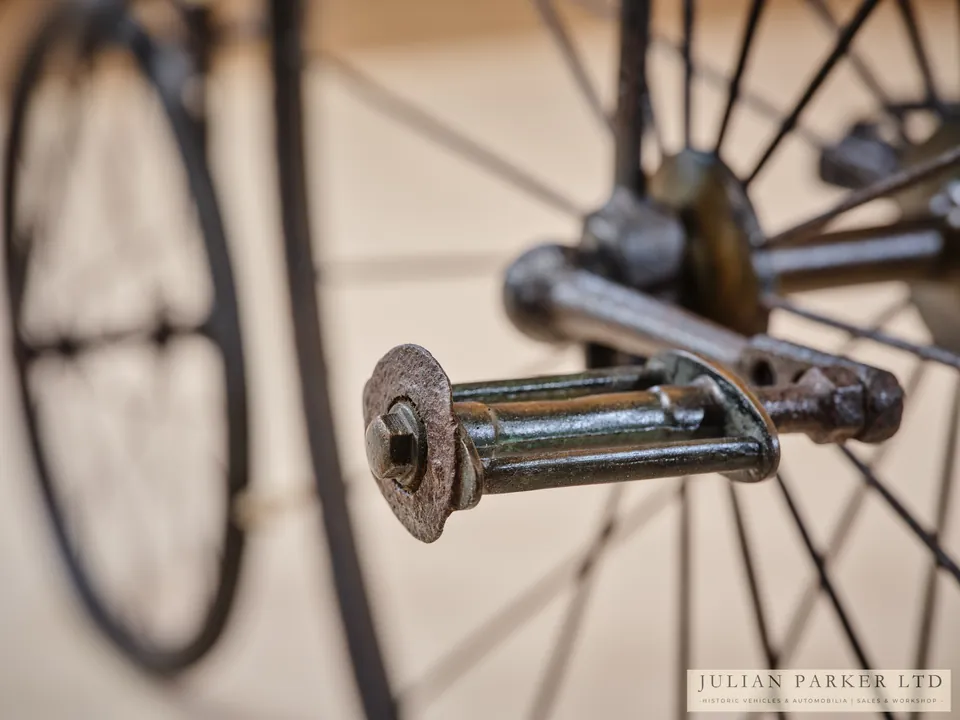c.1870 Transitional Velocipede with Sprung Seat, photograph 5