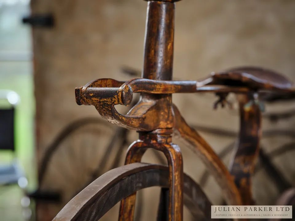 c.1869 French Velocipede with Sprung Steering Head, photograph 1