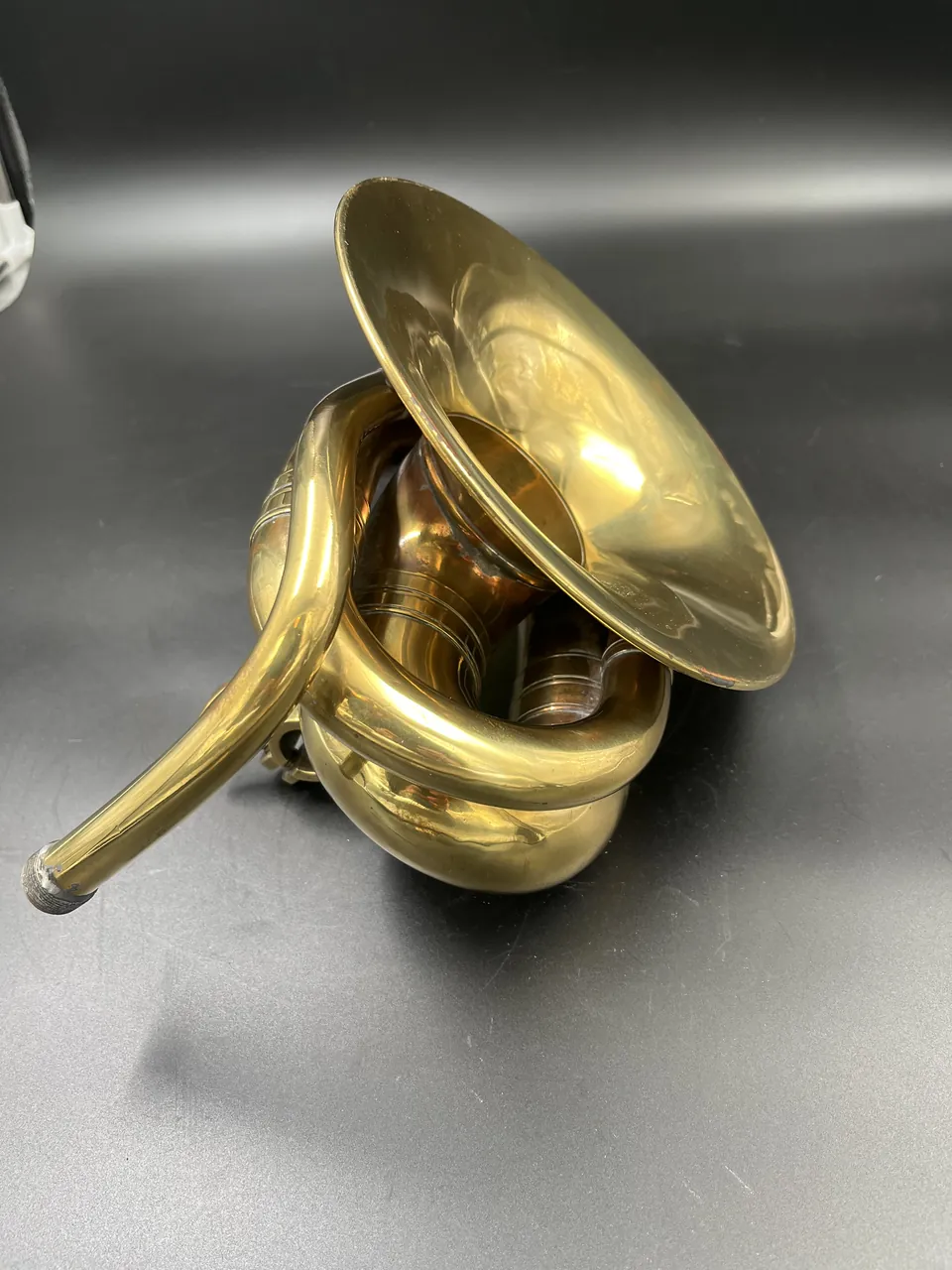 Large double-twist brass horn