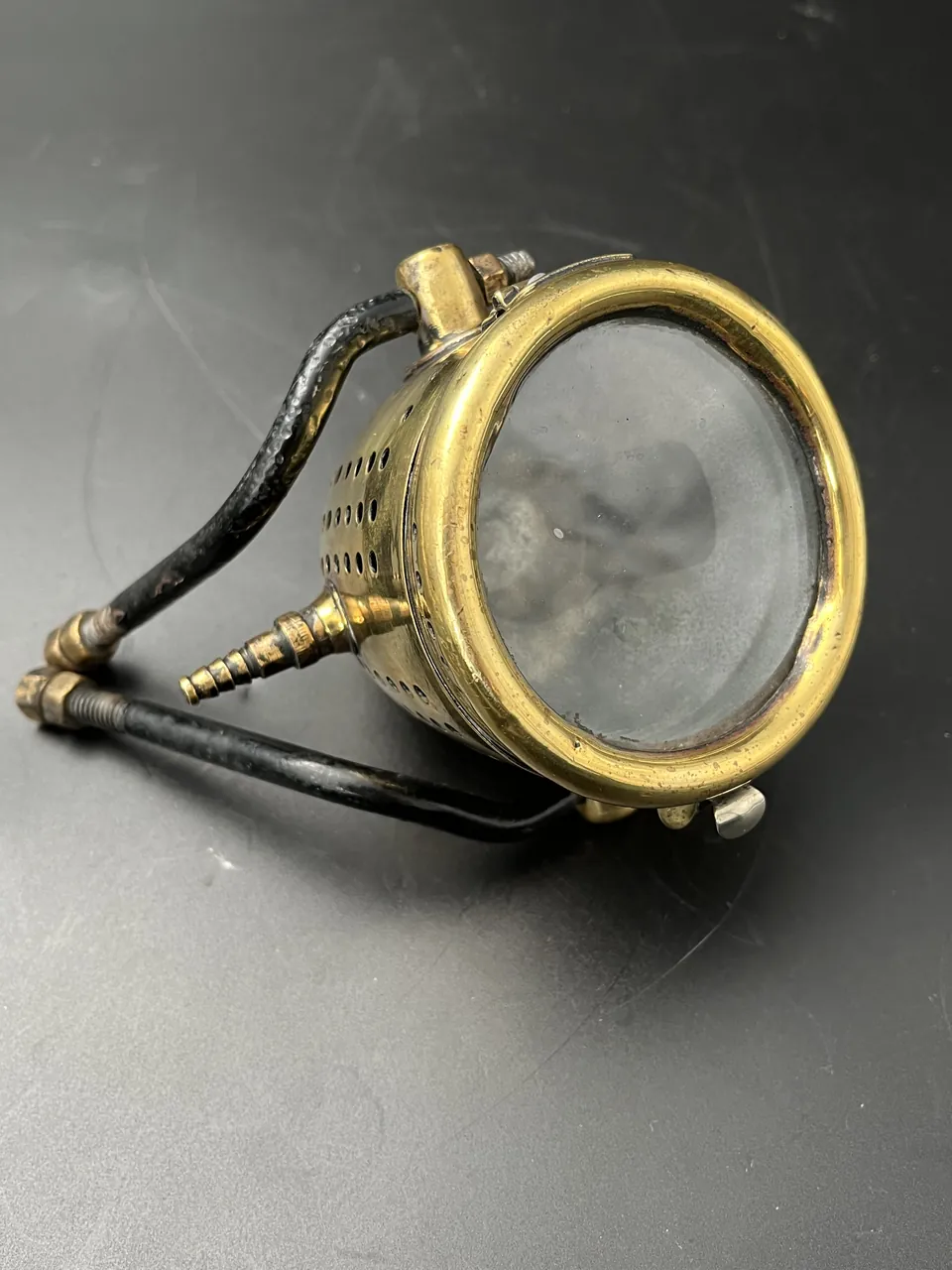 Small veteran motorcycle acetylene lamp