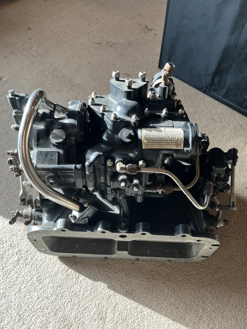 Wright Cyclone aero engine carburettor