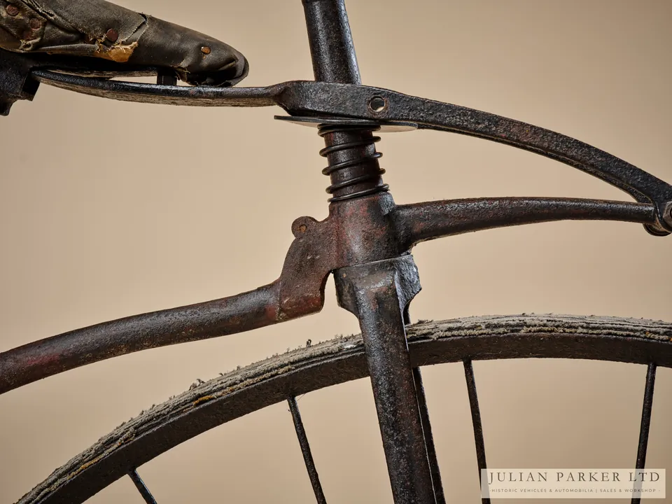c.1870 Transitional Velocipede with Sprung Seat, photograph 12