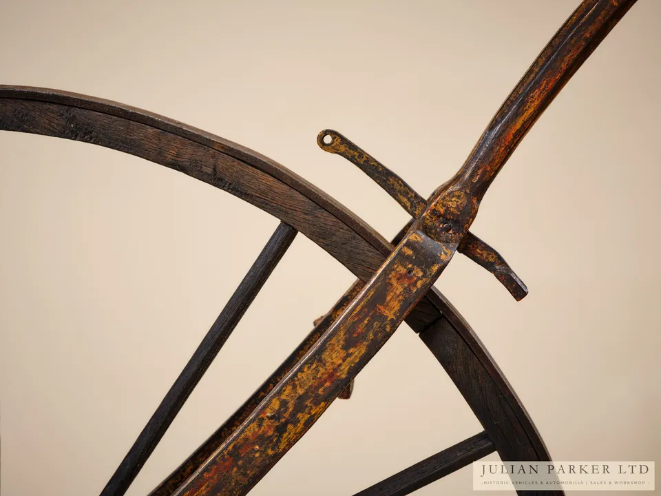c.1869 French Velocipede with Sprung Steering Head, photograph 3