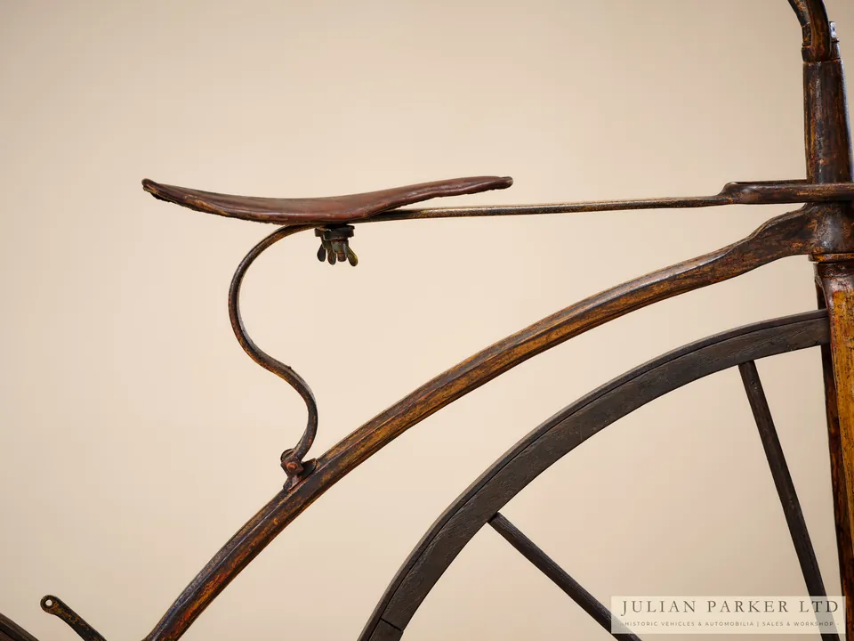 c.1869 French Velocipede with Sprung Steering Head, photograph 4