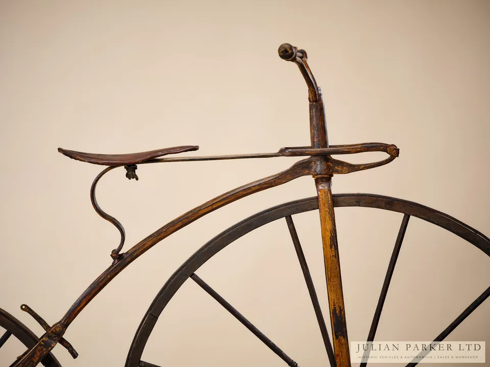 c.1869 French Velocipede with Sprung Steering Head, photograph 5