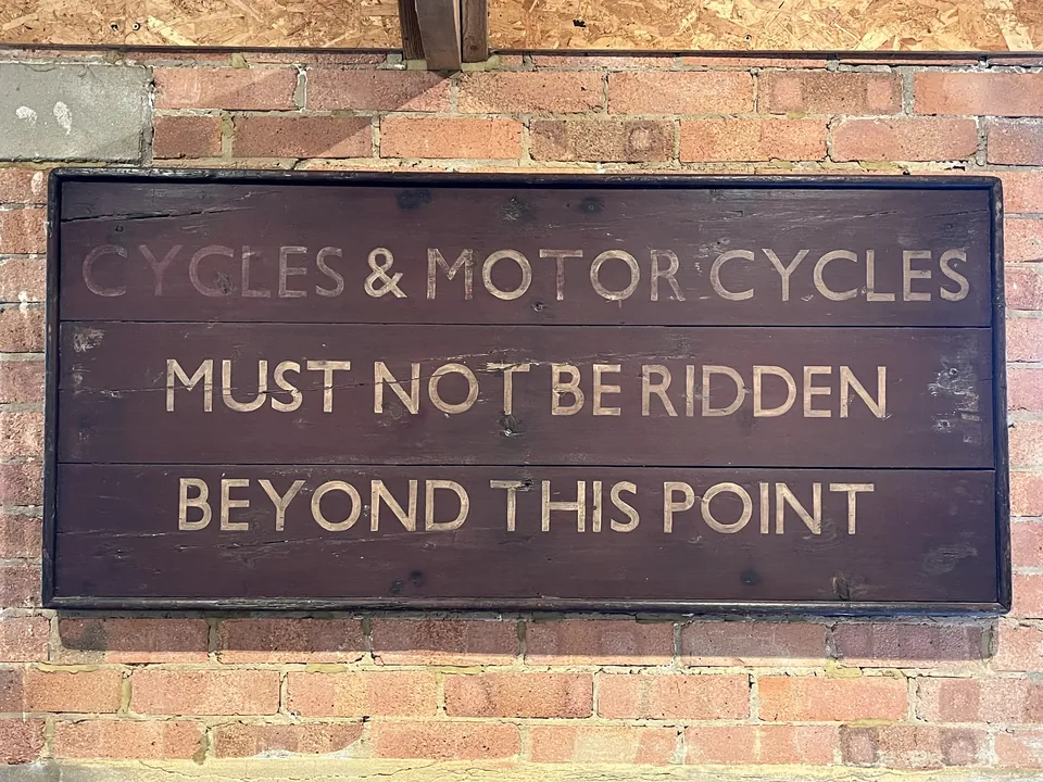 Original GWR railway information board