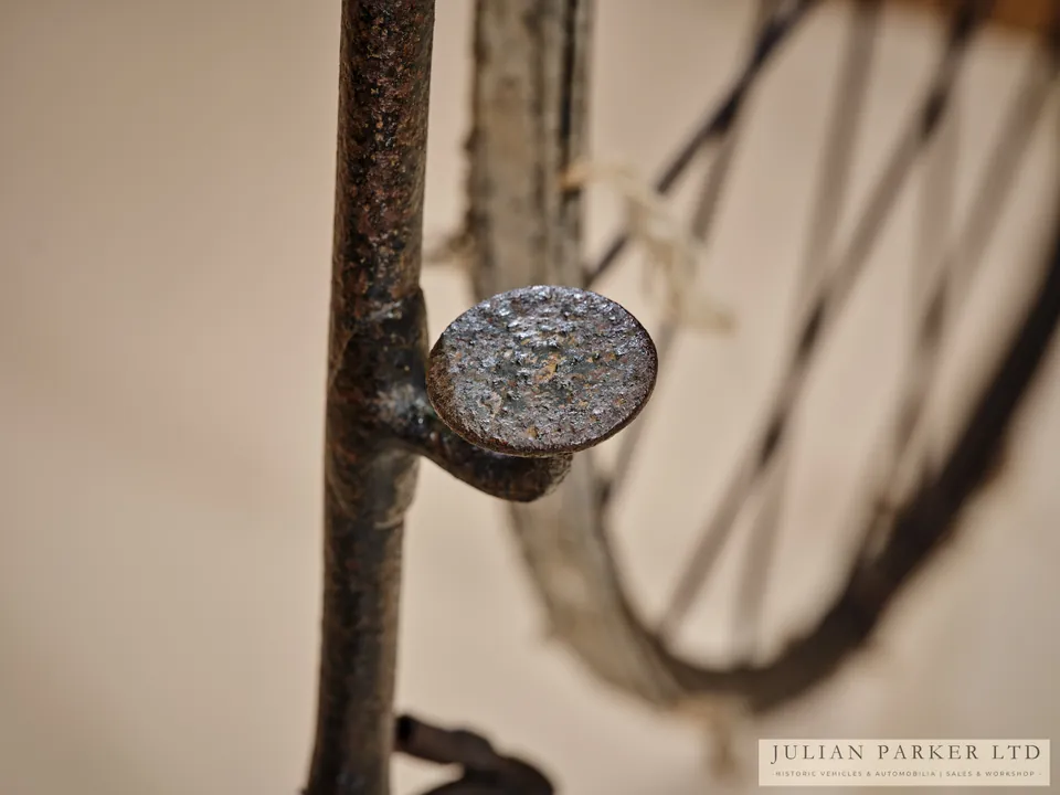 c.1870 Transitional Velocipede with Sprung Seat, photograph 9