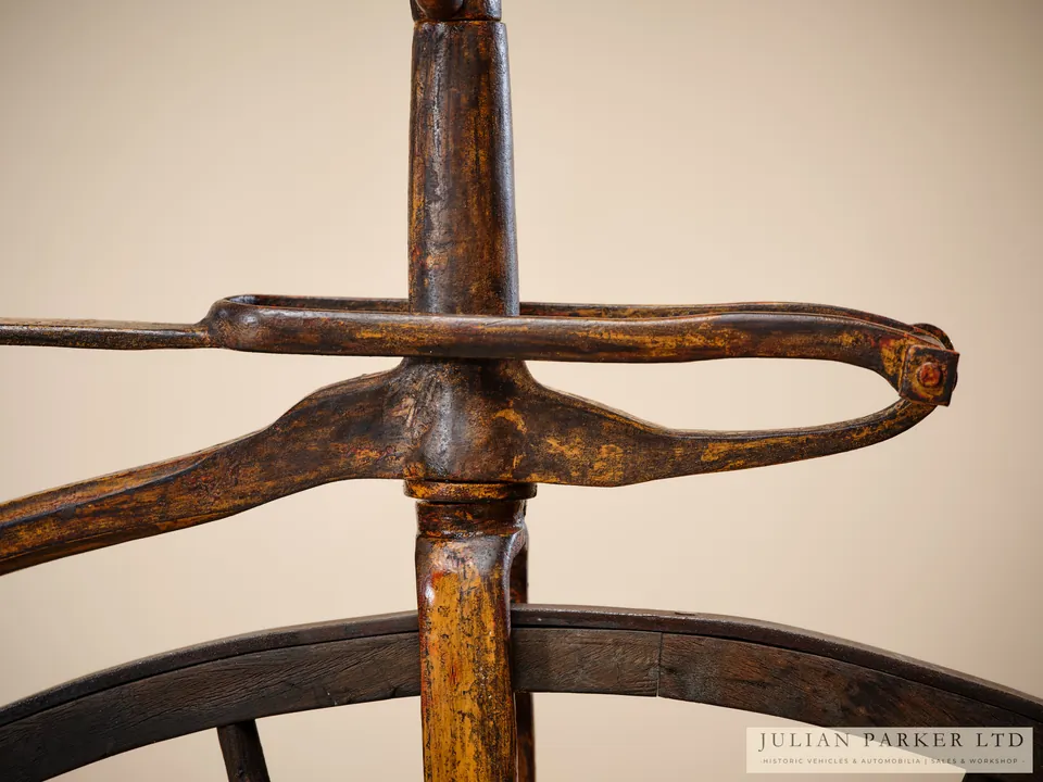 c.1869 French Velocipede with Sprung Steering Head, photograph 7