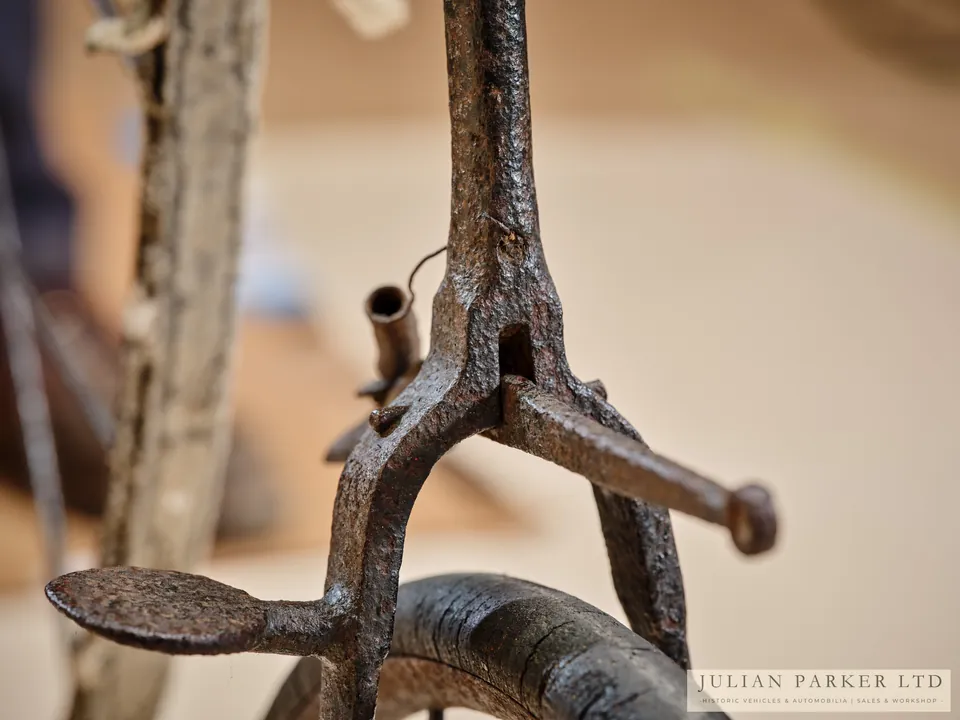 c.1870 Transitional Velocipede with Sprung Seat, photograph 8