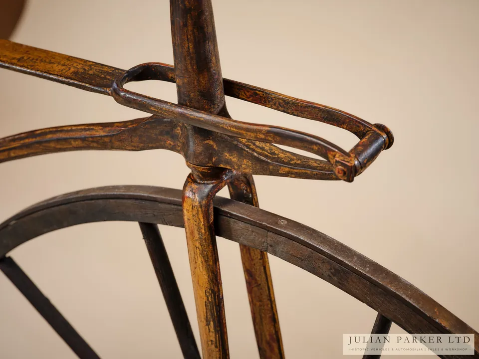 c.1869 French Velocipede with Sprung Steering Head, photograph 2
