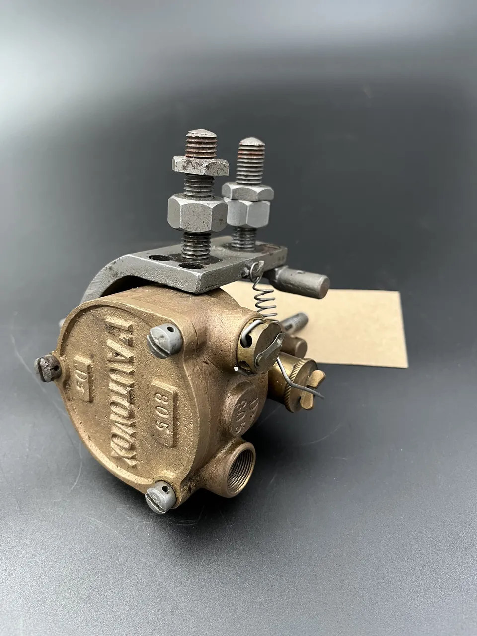 L'Autovox double-twist horn with mechanical bellows, 1908 patent, photograph 7