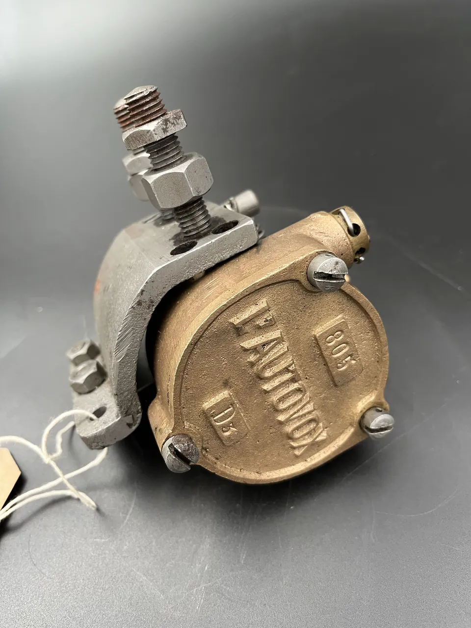 L'Autovox double-twist horn with mechanical bellows, 1908 patent, photograph 6