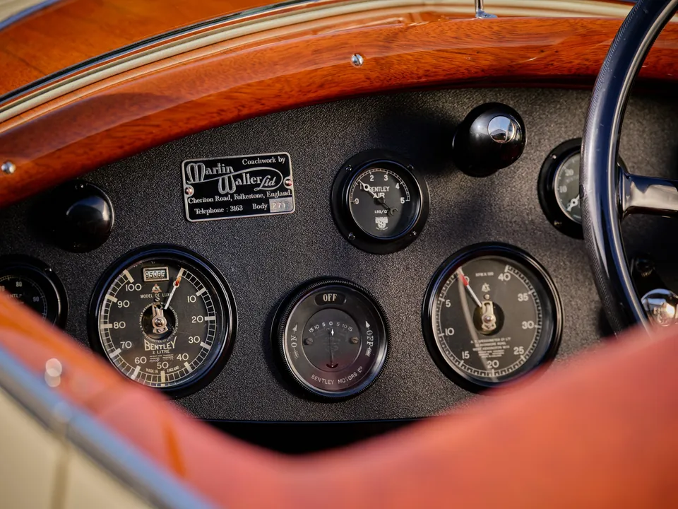 1927 Bentley 3 Litre Speed Model boat-tail, photograph 8