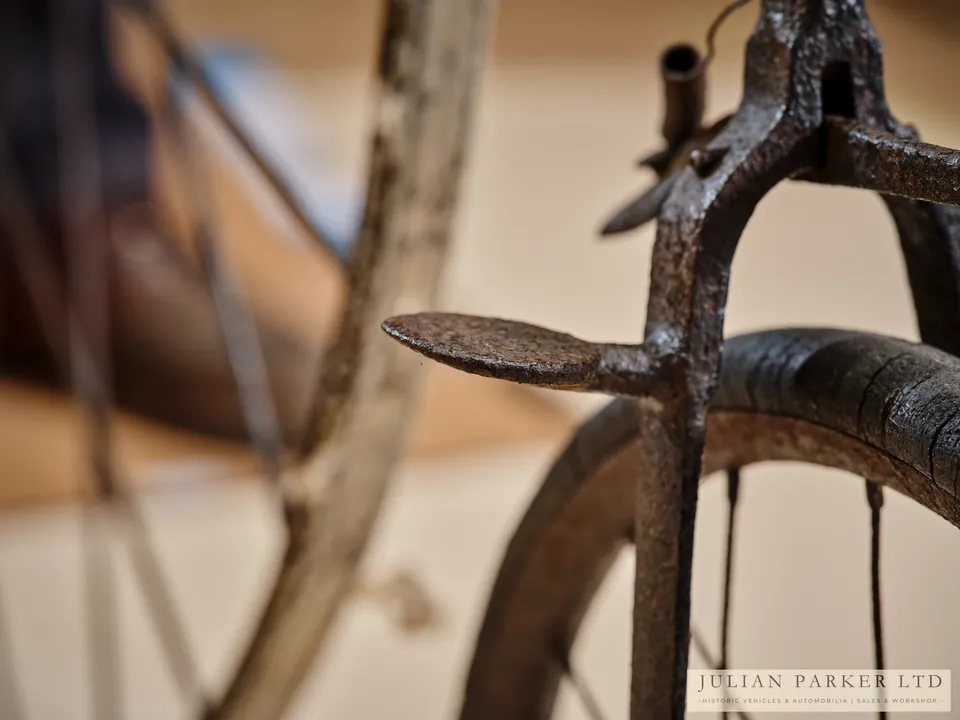 c.1870 Transitional Velocipede with Sprung Seat, photograph 13