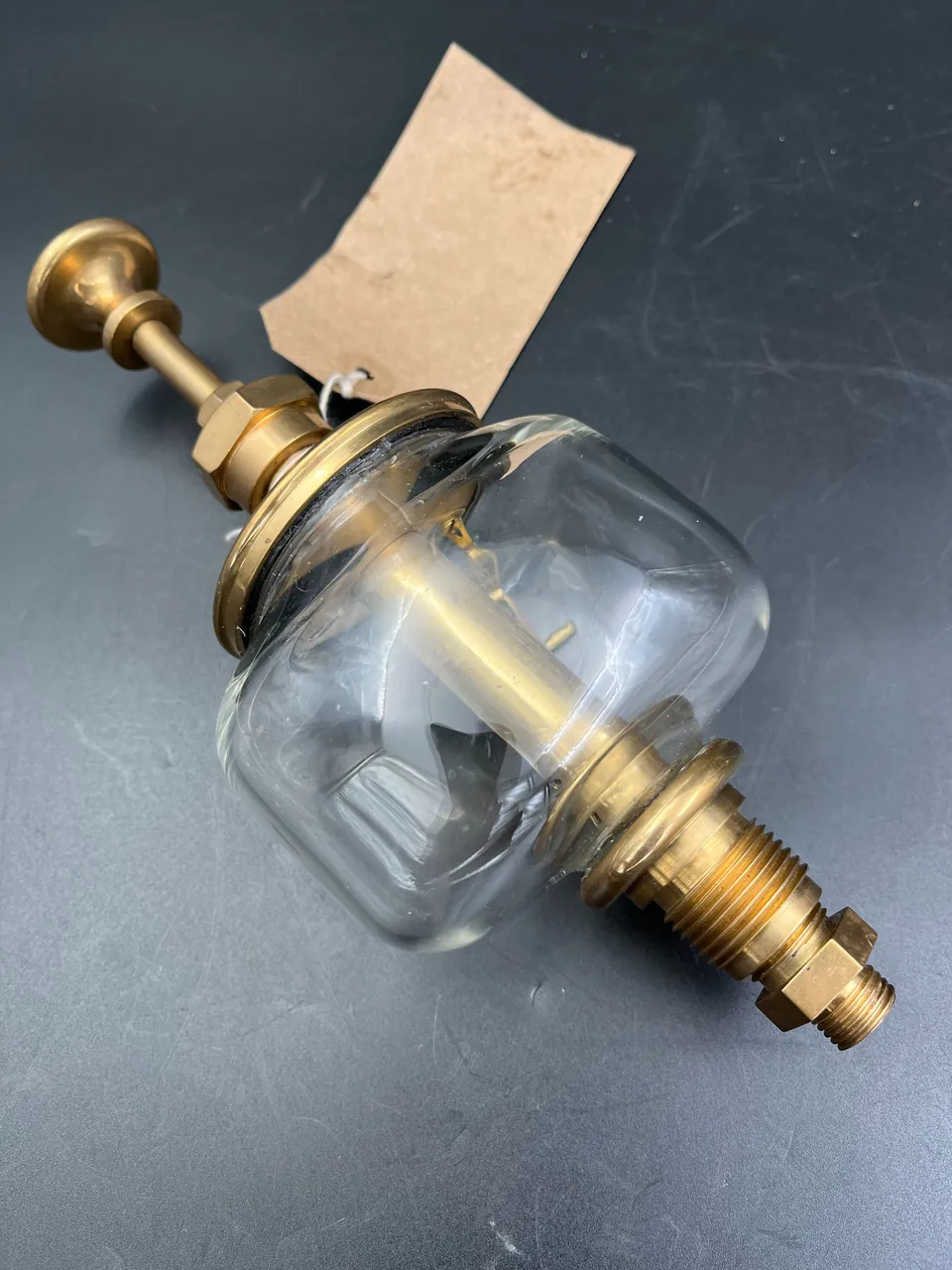 Handmade reproduction drip-feed oiler