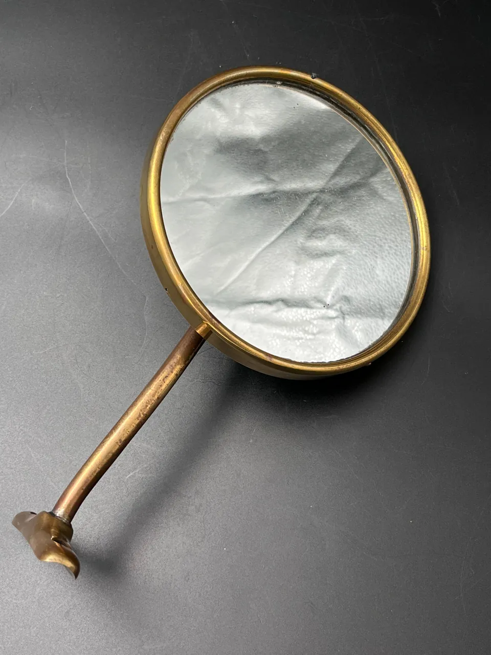 Brass side mirror